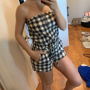 Plaid romper